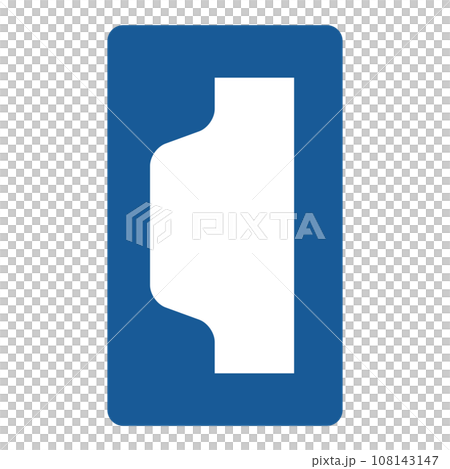 Single color illustration of a simple sign - Shelter 108143147