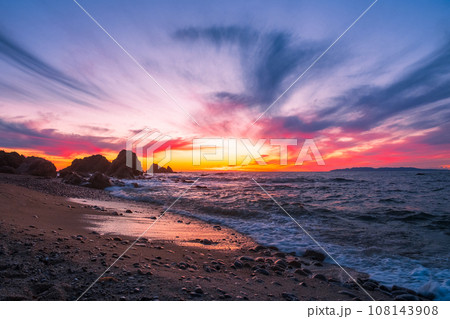 笹川流れ・夕景 108143908