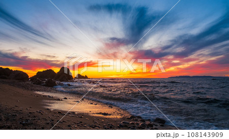 笹川流れ・夕景 108143909