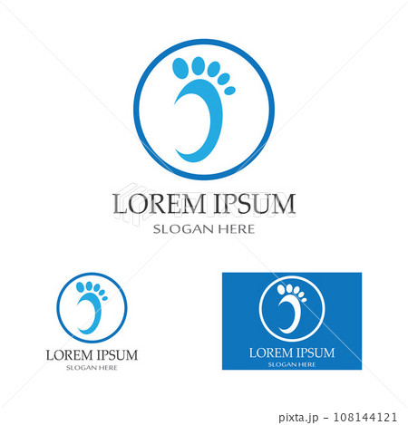 footprints,foot care,and footstep, logo images illustration design 108144121