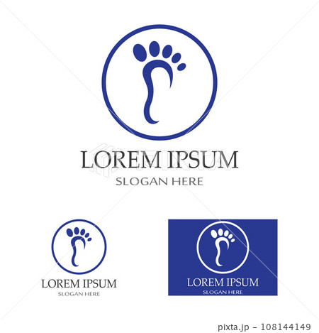 footprints,foot care,and footstep, logo images illustration design 108144149