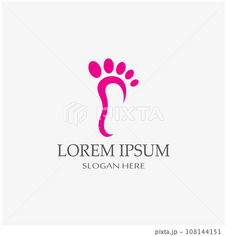 footprints,foot care,and footstep, logo images illustration design 108144151