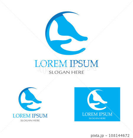 footprints,foot care,and footstep, logo images illustration design 108144672