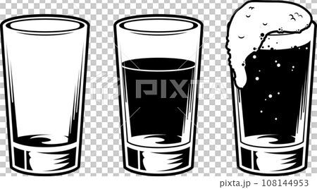a set of glasses of water a set of glasses of water 108144953
