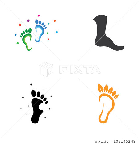 footprints,foot care,and footstep, logo images illustration design 108145248
