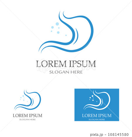 stomach health and stomach care logo design icon vector template 108145580