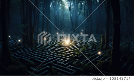 A labyrinth in the woods 108145714