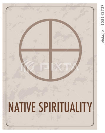 Native Spirituality Icon on A Card 108145737