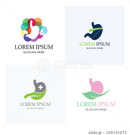 stomach health and stomach care logo design icon vector template stomach health and stomach care logo design icon vector template 108145873