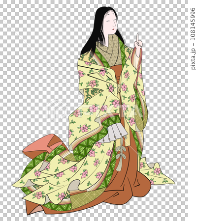 立ち姿の小野小町-ポイント 108145996