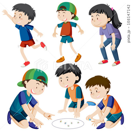 Playground kids character set Playground kids character set 108147142