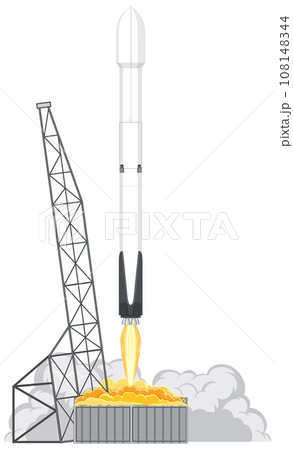 Rocket Launching into Space Concept 108148344