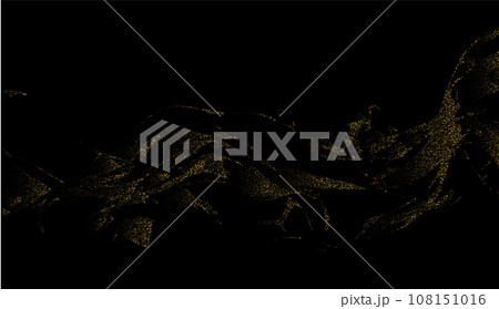 Shiny wave pattern on a black background. Flicker. eps 10 Shiny wave pattern on a black background. Flicker. eps 10 108151016