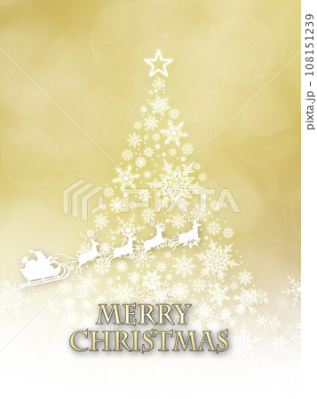 雪の結晶のイラスト背景 108151239