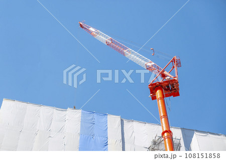ビルの建設工事 108151858