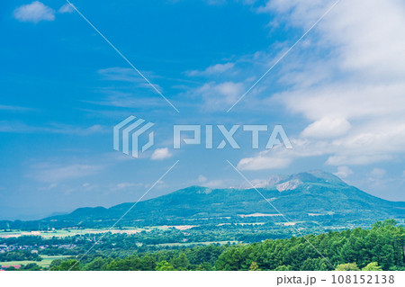 （北海道）有珠山SA (上り)展望台から見る有珠山 108152138