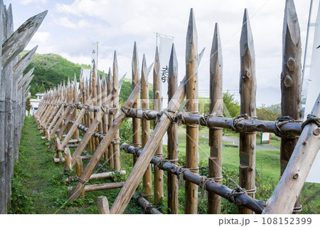 関ケ原の古戦場跡 石田三成陣(島左近陣)の竹矢来 関ケ原の古戦場跡 石田三成陣(島左近陣)の竹矢来 108152399
