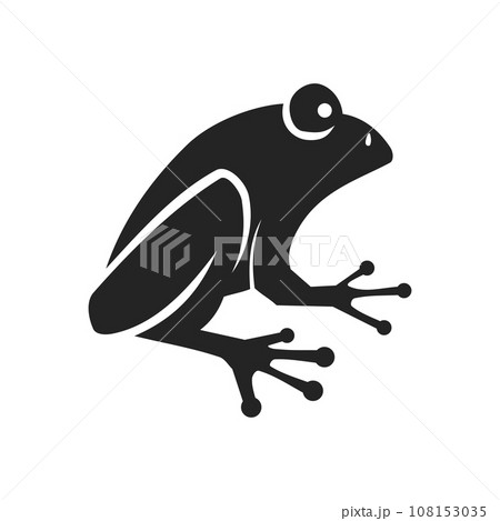 frog logo template Isolated. Brand Identity. Icon Abstract Vector graphic 108153035
