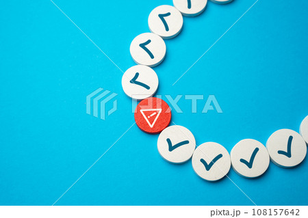Error and malfunction. Monitoring of system fault, troubleshooting. Mistake correction. Investigating problems. Deviation from norm. An important threat, a source of serious risks. 108157642