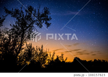 Clear night sky with Milky Way Clear night sky with Milky Way 108157823