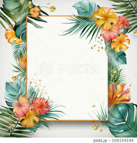 Luxury Frame Premium Party invitation card design, copy space for text, word 108159194