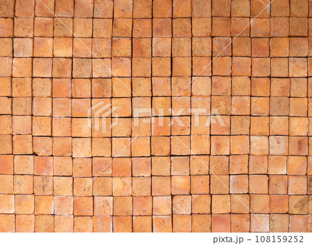 The square bricks are neatly arranged to decorate. The square bricks are neatly arranged to decorate. 108159252