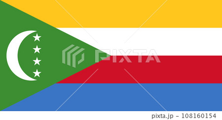 Comoros National Flag Comoros National Flag 108160154