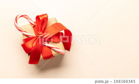 Christmas gift box and space 108160365