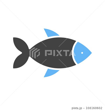 Fish icon vector image. 108160602
