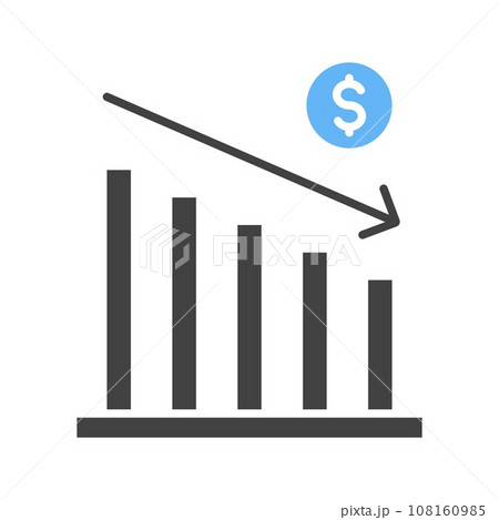 Decrease icon vector image.のイラスト素材 [108160985] - PIXTA