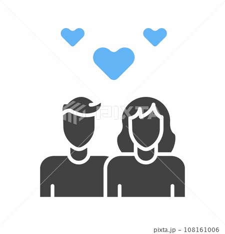 Couple icon vector image. 108161006