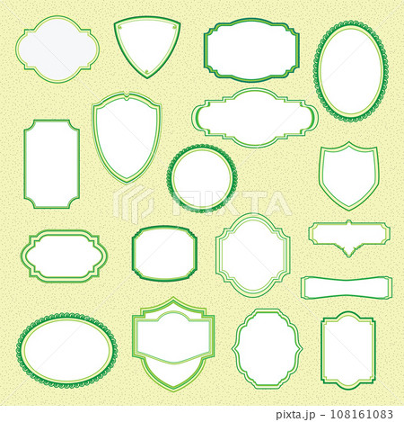 Set of natural label and organic label 108161083