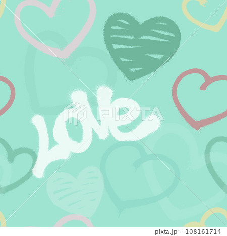 Graffiti spray paint seamless pattern. Vector illustration. 108161714