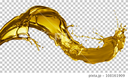 Beautiful olive or engine oil splash isolated on white background Beautiful olive or engine oil splash isolated on white background 108161909