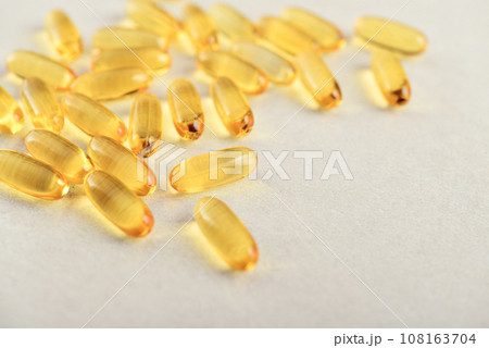 Cod liver oil capsules 108163704