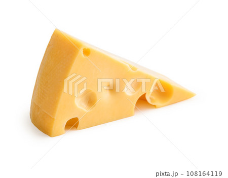 Cheese with holes large and small isolated 108164119