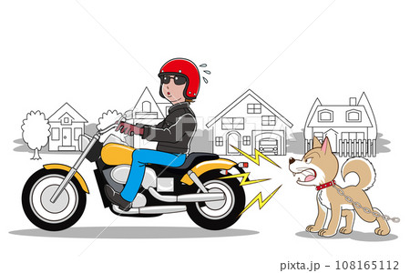 イヌって、バイクの音が嫌い？ 108165112