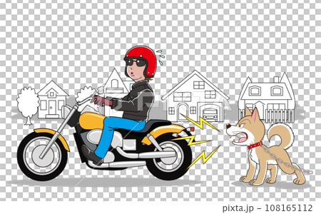 イヌって、バイクの音が嫌い？ 108165112