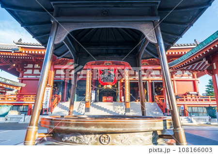 「東京都」浅草寺 本堂の風景 「東京都」浅草寺 本堂の風景 108166003