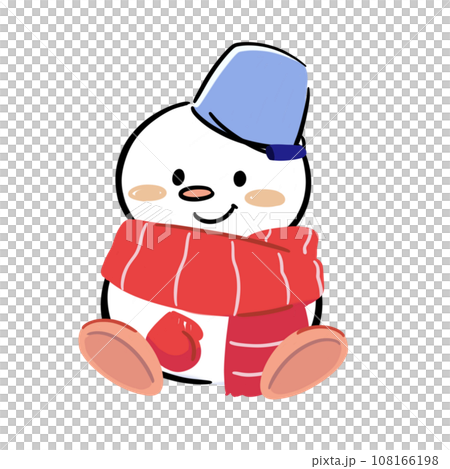 snowman red 108166198