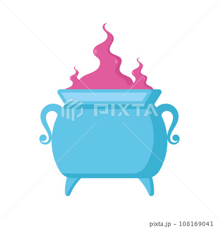 Isolated halloween witch cauldron icon Vector 108169041
