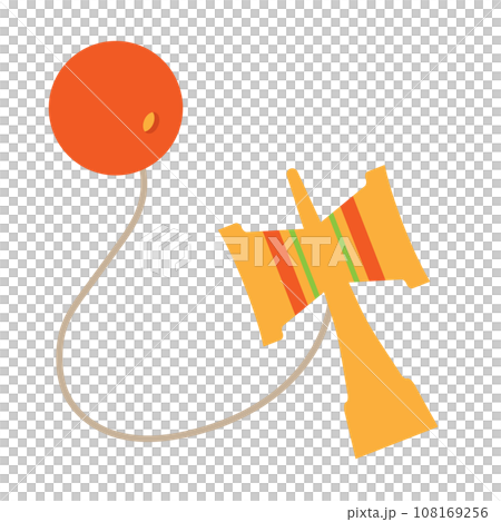 日本の遊び　けん玉のイラスト素材 108169256