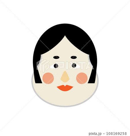 日本の遊び 福笑いのイラスト素材 日本の遊び 福笑いのイラスト素材 108169258