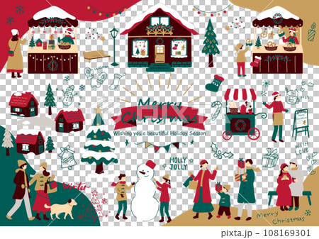 people enjoying christmas 108169301