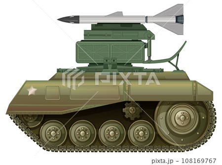 Military missile launcher vector Military missile launcher vector 108169767