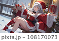 サンタのコスプレをした少女① 108170073