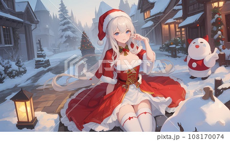 サンタのコスプレをした少女② 108170074
