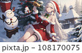 サンタのコスプレをした少女③ 108170075