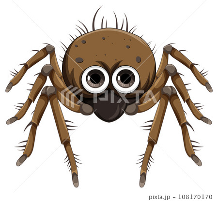 Brown spider cartoon isolated Brown spider cartoon isolated 108170170