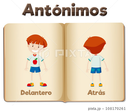 Antonym Word Card: Spanish Antonym Word Card: Spanish 108170261